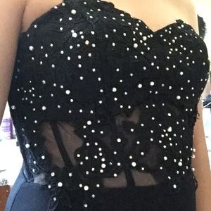 Black Floor Length Prom Dress